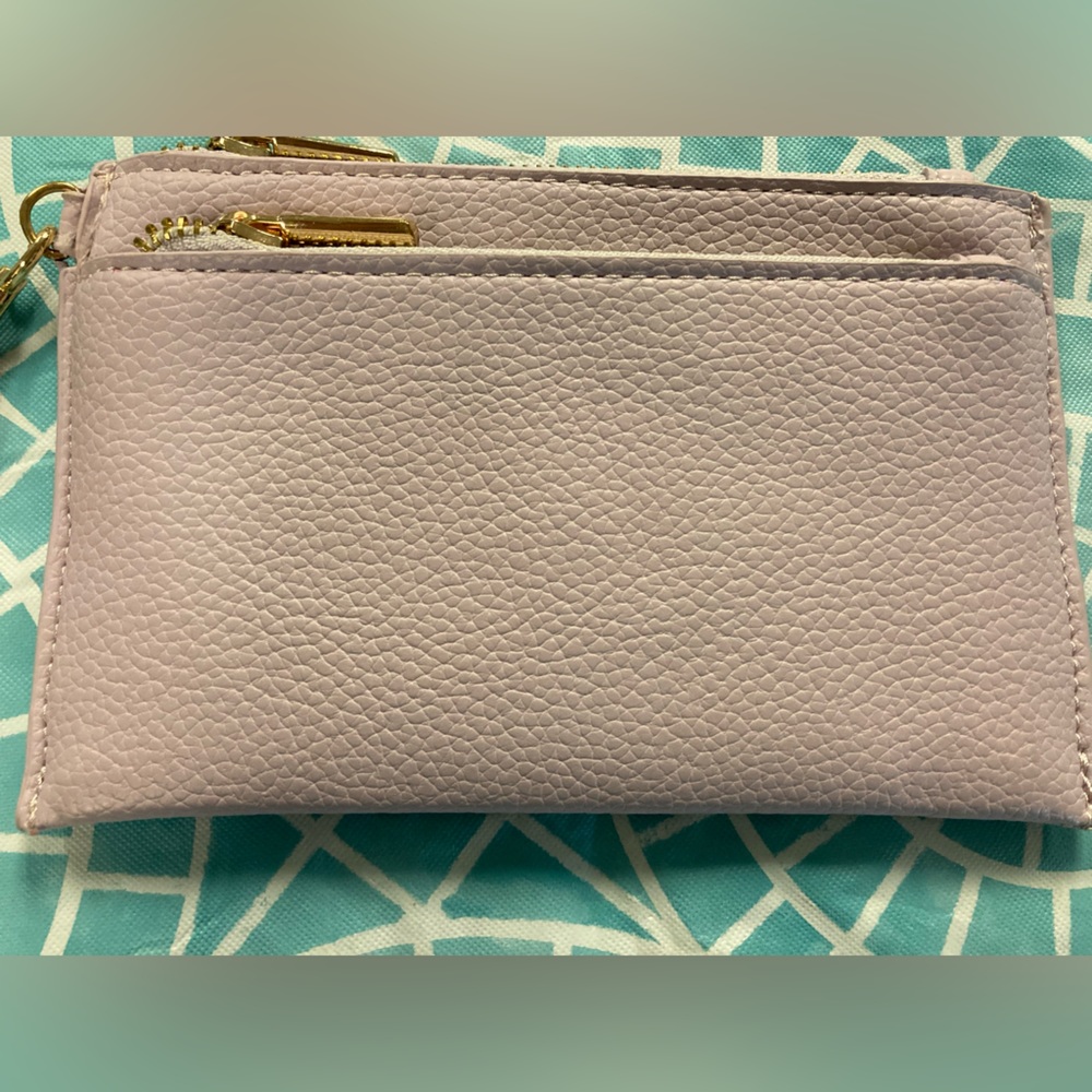 🙂TODAY***$9***A New Day lavender double zip wristlet with removable strap. - Picture 2 of 5